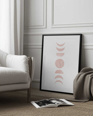 Tablou înramat „Moon Phase No.1” de Melloi Art Prints