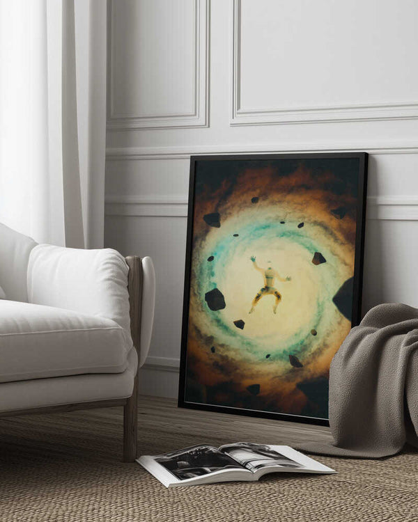 Tablou înramat „Falling Behind” de Taudalpoi