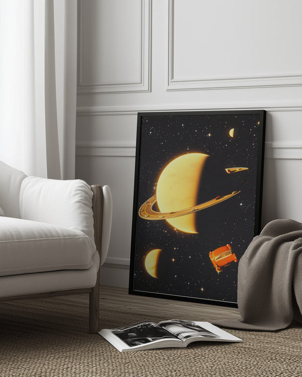 Tablou înramat „Rings of Saturn” de Taudalpoi