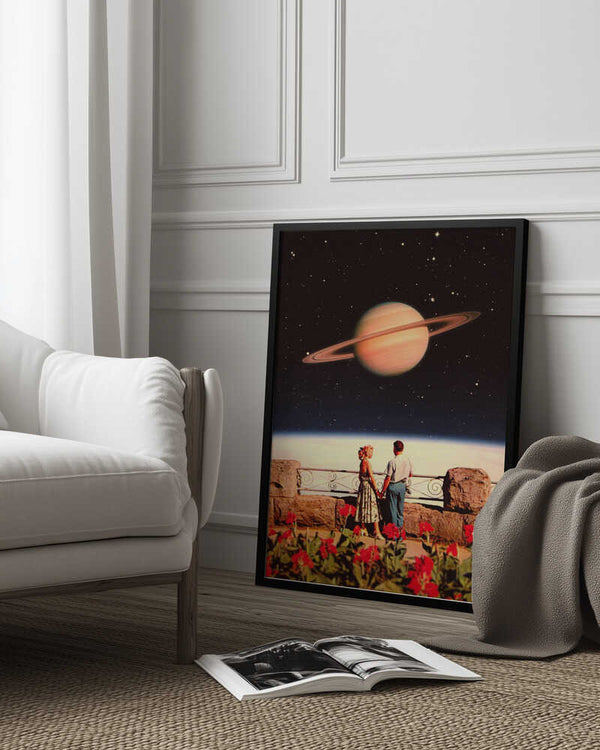 Tablou înramat „Lovers In Space” de Taudalpoi