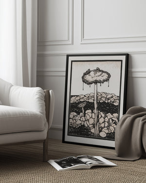 Tablou înramat „Dripping Mushroom 1916” de Julie De Graag