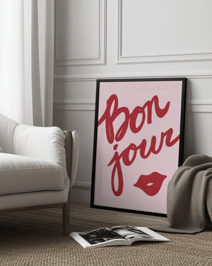 Tablou înramat „Bonjour Kiss” de Athene Fritsch