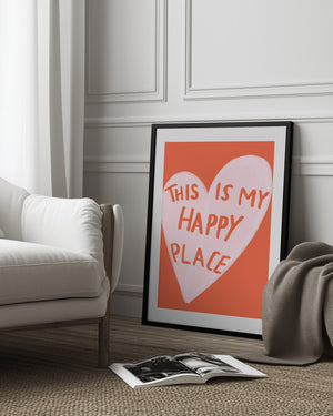 Tablou înramat „Happy Heart Message” de Athene Fritsch