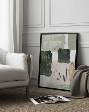 Tablou înramat „Green of Curiosity-4” de Sally Ann Moss