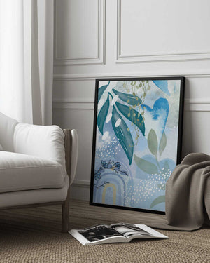 Tablou înramat „Iceberg Blue-1” de Sally Ann Moss