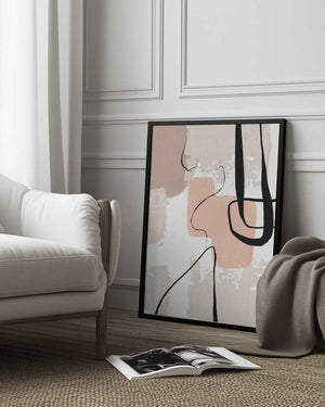 Tablou înramat „Smooth Shapes 3” de Sally Ann Moss