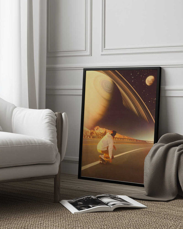 Tablou înramat „Space Sk8er” de Taudalpoi