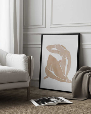 Tablou înramat „Women Shape Abstract Art” de Melloi Art Prints