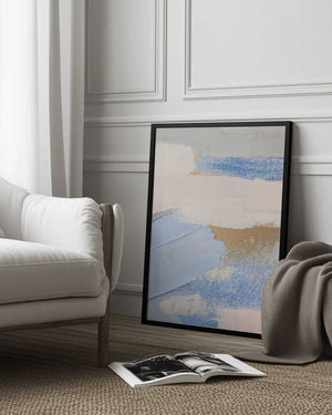Tablou înramat „Brush Strokes Abstract Painting” de Melloi Art Prints