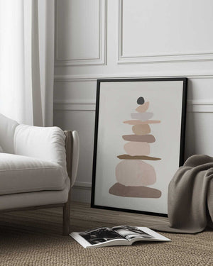 Tablou înramat „Rock balancing Art” de Melloi Art Prints