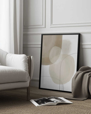 Tablou înramat „Abstract Earth Tones” de Melloi Art Prints