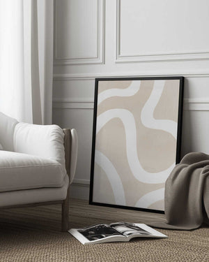 Tablou înramat „Abstract Brush Strokes” de Melloi Art Prints