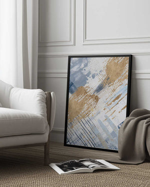 Tablou înramat „Serenity in Blue-1” de Sally Ann Moss