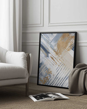 Tablou înramat „Serenity in Blue-2” de Sally Ann Moss