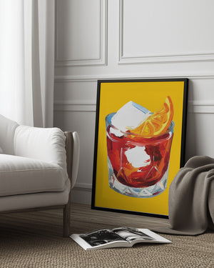 Tablou înramat „Negroni On Sunshine” de Alice Straker
