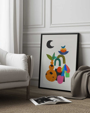 Tablou înramat „A Lively Home” de Ejaaz Haniff