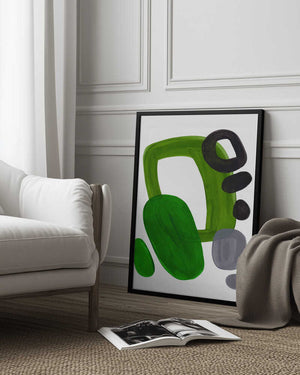 Tablou înramat „Midcentury Olive” de Ejaaz Haniff