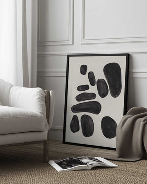 Tablou înramat „Stacked Pebbles” de Ejaaz Haniff