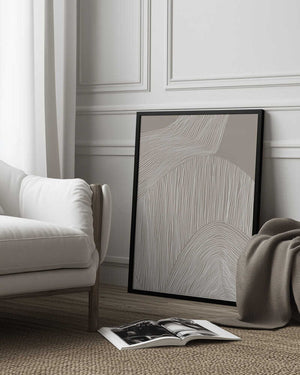 Tablou înramat „Abstract Organic Lines” de Melloi Art Prints