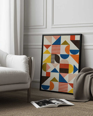 Tablou înramat „Bauhaus Fun” de Ana Rut Bre