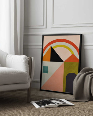 Tablou înramat „Playing Around Shapes” de Ana Rut Bre