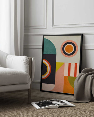 Tablou înramat „Playing Around Shapes 2” de Ana Rut Bre