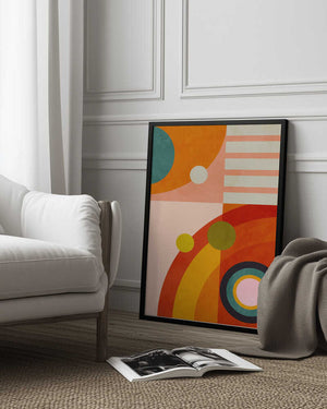 Tablou înramat „Playing Around Shapes 3” de Ana Rut Bre