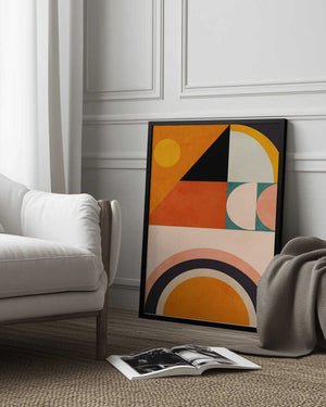Tablou înramat „Playing Around Shapes 4” de Ana Rut Bre