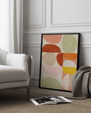 Tablou înramat „Pastel Geometry” de Ana Rut Bre