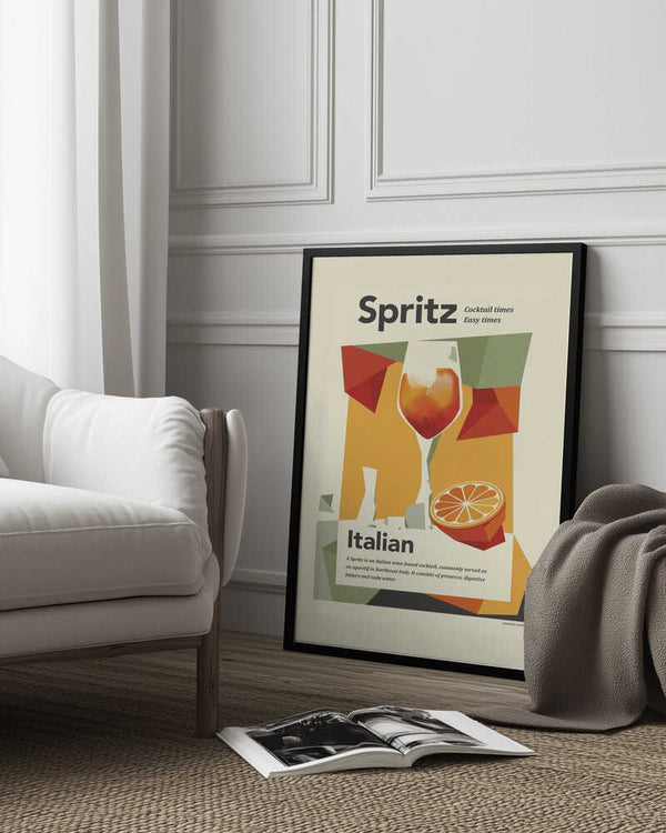 Tablou înramat „Aperol spritz print” de Dion Gem