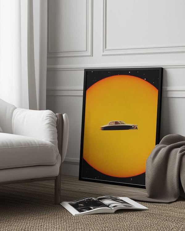 Tablou înramat „Space Chase” de Taudalpoi