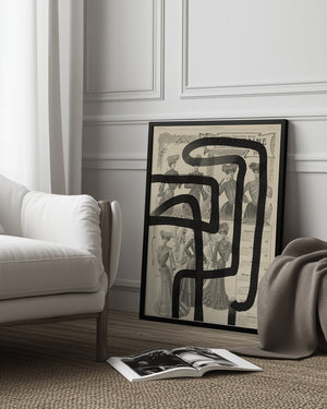 Tablou înramat „Abstract paper I” de Studio Palette