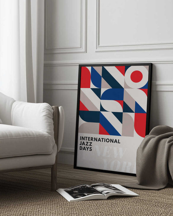 Tablou înramat „Jazz Days New York” de Kubistika