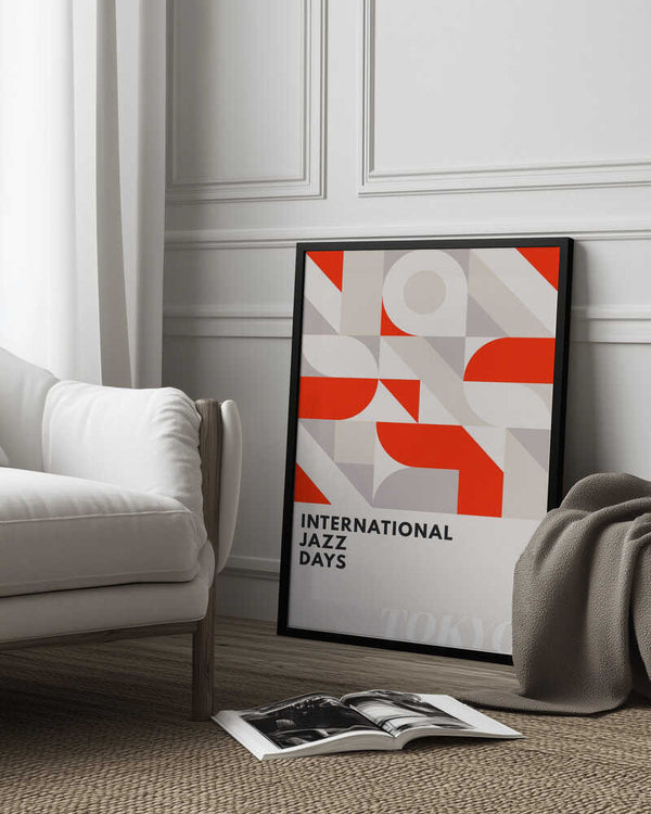 Tablou înramat „Jazz Days Tokyo” de Kubistika