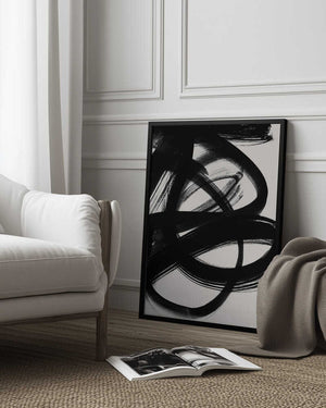 Tablou înramat „Abstract Brush Strokes 5 A1” de Mareike Böhmer