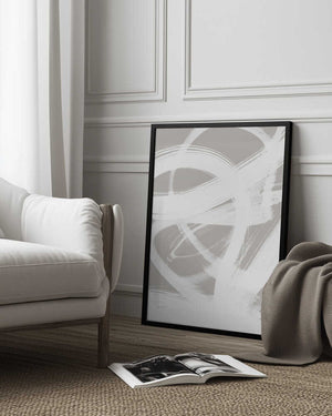 Tablou înramat „Abstract Brush Strokes 6 A1” de Mareike Böhmer