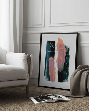 Tablou înramat „Abstract Brush Strokes 3x A1” de Mareike Böhmer