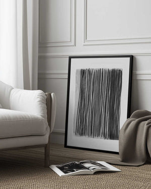 Tablou înramat „Monochrome Stripes” de Shot by Clint