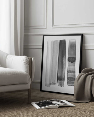 Tablou înramat „Monochrome Strokes” de Shot by Clint
