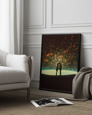 Tablou înramat „A Cosmic Kiss” de Taudalpoi