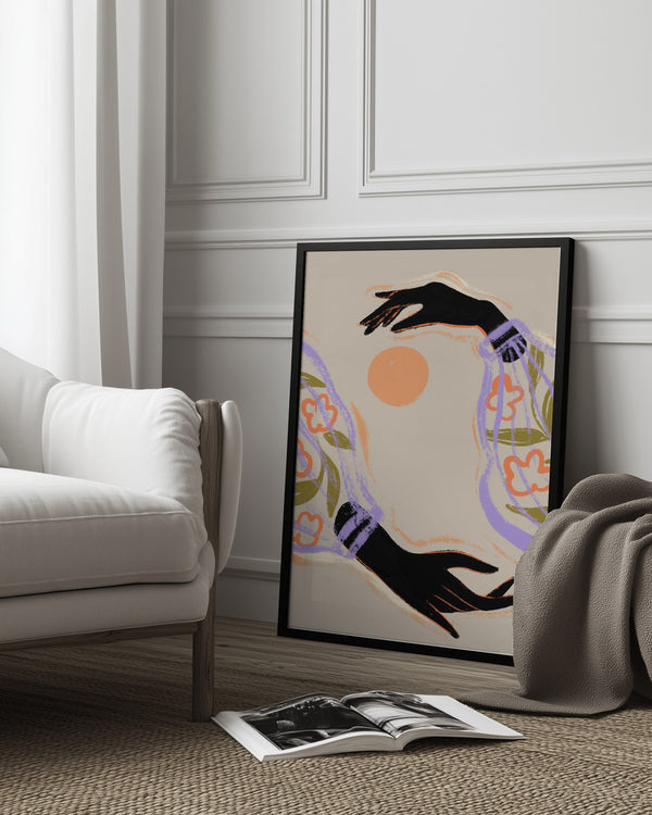 Tablou înramat „Embrace The Sun” de Arty Guava