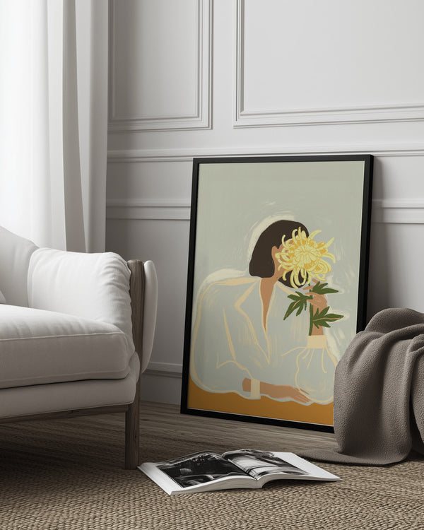 Tablou înramat „Thecrysanthemum” de Arty Guava