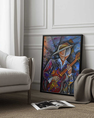 Tablou înramat „Phot 82Guitar Man6” de Ricardo Maya