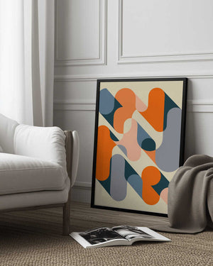 Tablou înramat „Geometrics 2” de Jazzberry Blue