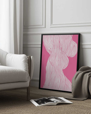 Tablou înramat „Flowing Curves” de Treechild