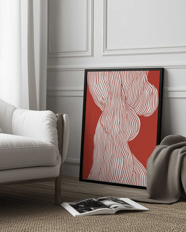 Tablou înramat „Flowing Contours” de Treechild