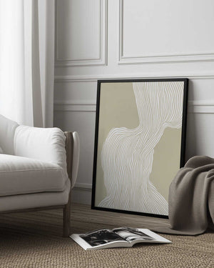 Tablou înramat „Flowing Linescape” de Treechild