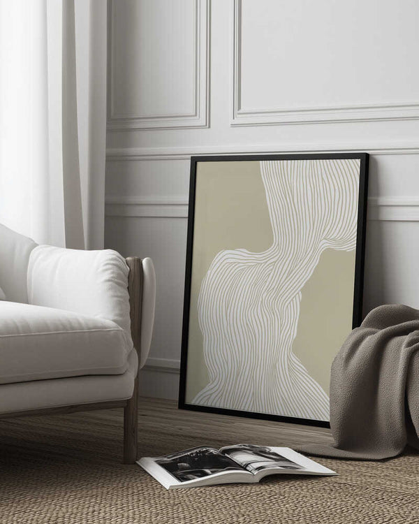 Tablou înramat „Flowing Linescape” de Treechild