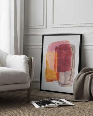Tablou înramat „Abstract Brush Strokes 51” de Mareike Böhmer