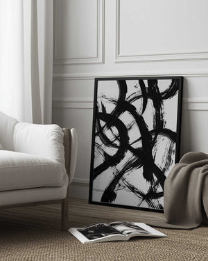 Tablou înramat „Abstract Brush Strokes 98X” de Mareike Böhmer